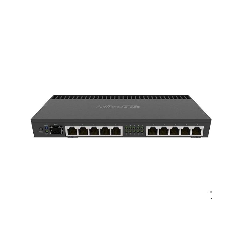 ROUTER MIKROTIK RB4011iGS-RM, 10 puertos Gigabit Ethernet, 1x SFP+, RJ45, Rack