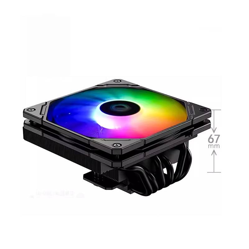 Disipador ID-COOLING IS-67XT ARGB 120mm, Intel y AMD, 12V, 4 pines PWM, Negro