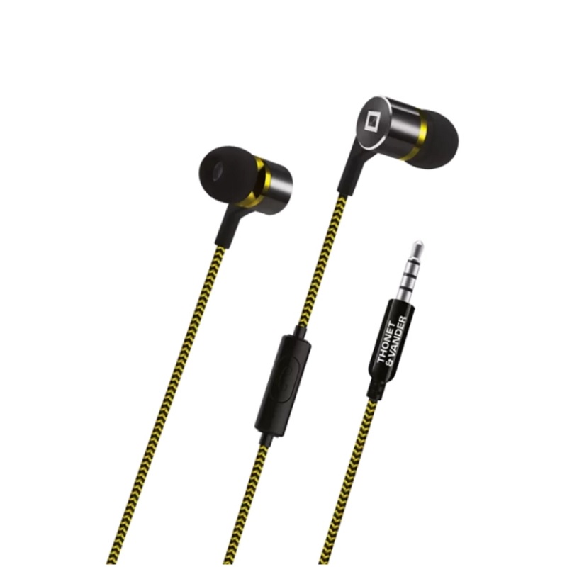 Audifonos Thonet & Vander KLEIN, con micrófono, conexión 3.5mm, Negro