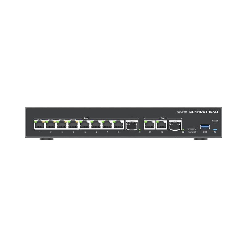 Router GrandStream GCC6011 de 10 Puertos Gigabit (4x PoE) + 2x SFP 2.5 Gigabit