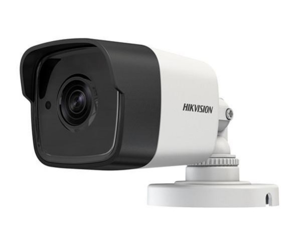 Camara Bullet Hikvision TVI / AHD / CVI / CVBS, 2.8mm, 5MP HD 3K, IR 20m, Outdoor/Indoor, IP67 Weatherproof. Plastico