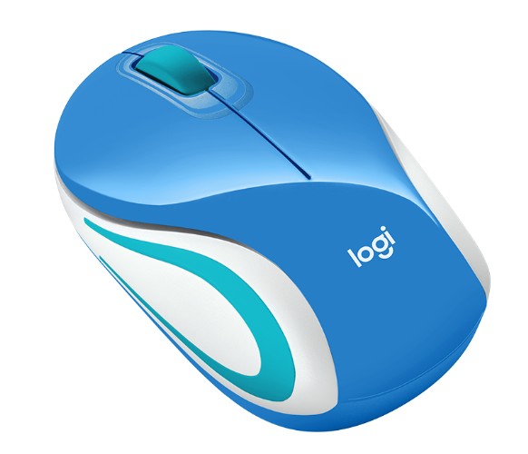 RATÓN ÓPTICO LOGITECH M187 INALÁMBRICO AZUL 910-005360