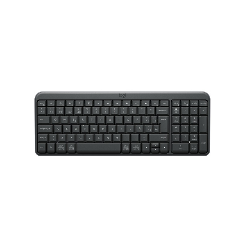 Teclado Logitech K250, Conexión Inalámbrica Bluetooth, Español, Negro