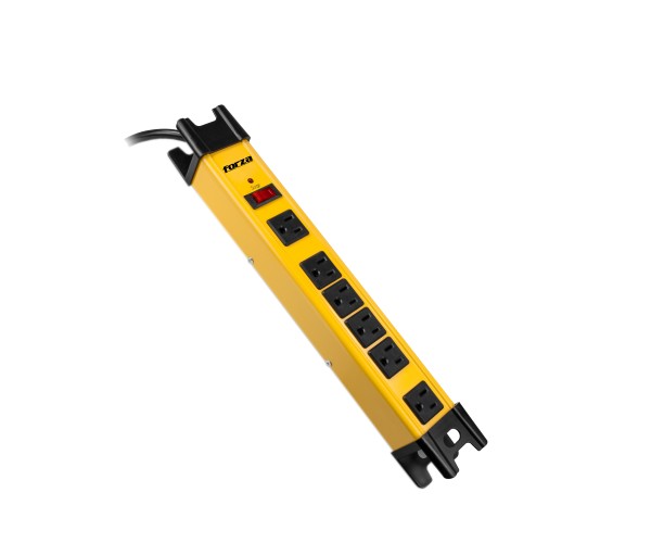 Regleta FORZA FSP-806 con protector de sobretensión, 1200 joules, 6 tomacorrientes(NEMA 5-15P), 2200W