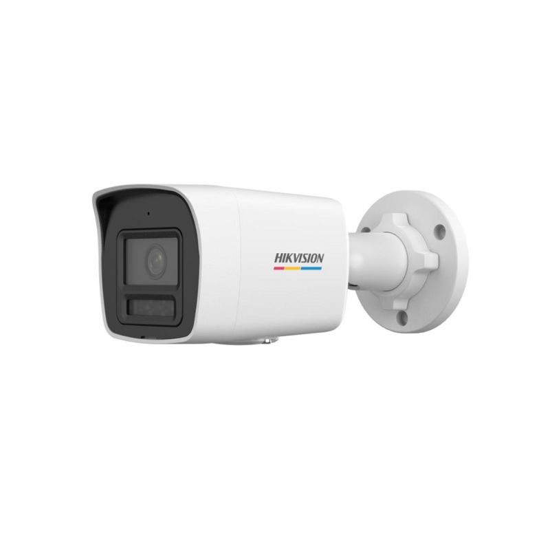 Cámara IP Bullet Hikvision POE, 2.8mm, 4MP, 30m, Smart Hybrid Light, Color Vu 3.0, Micrófono, IP67, Metal/Plástico