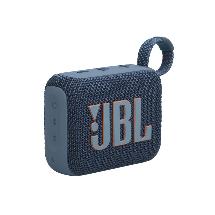 Bocina JBL GO 4 portátil, conexión Bluetooth, resistente al polvo y al agua IP67, color Azul