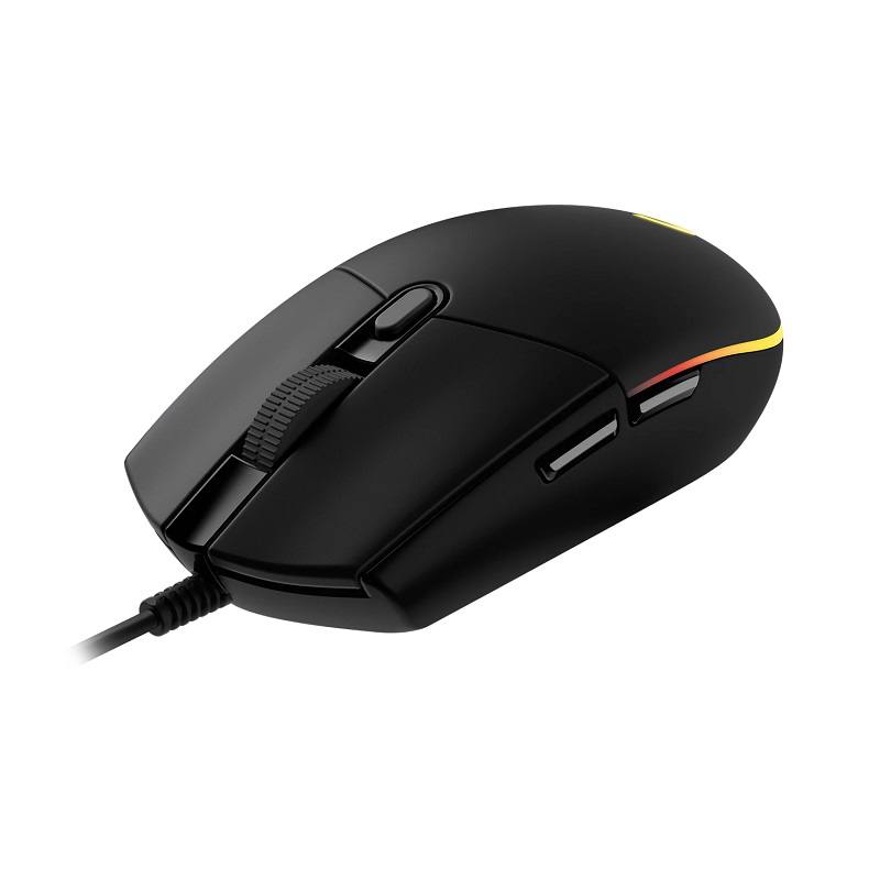 Raton Gaming Logitech G203 Lightsync, 6 Botones programables, RGB, Negro
