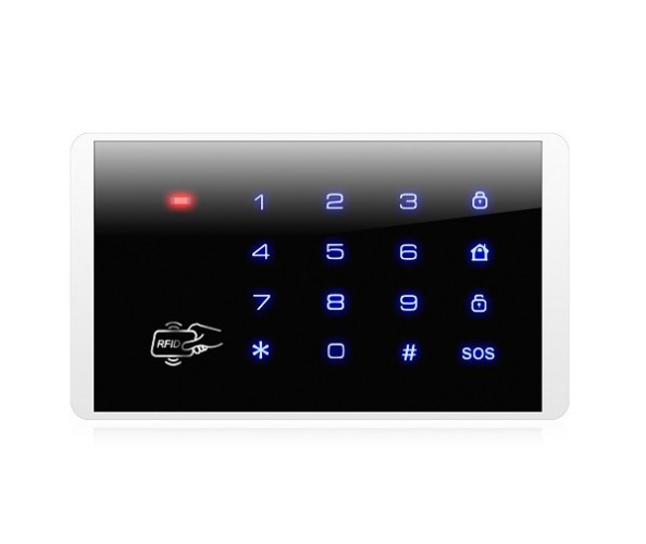 Teclado KR-K16 T-VISION inalámbrico RFID táctil para sistema de alarma 433MHz
