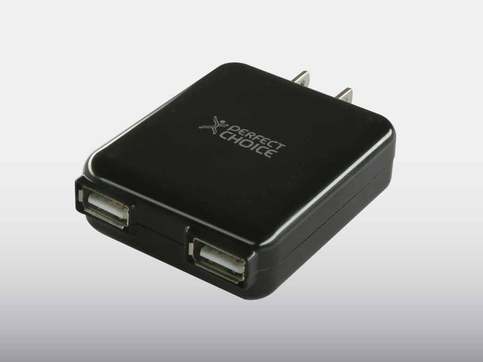 Adaptador/Cargador con 2 salidas USB PERFEC CHOICE