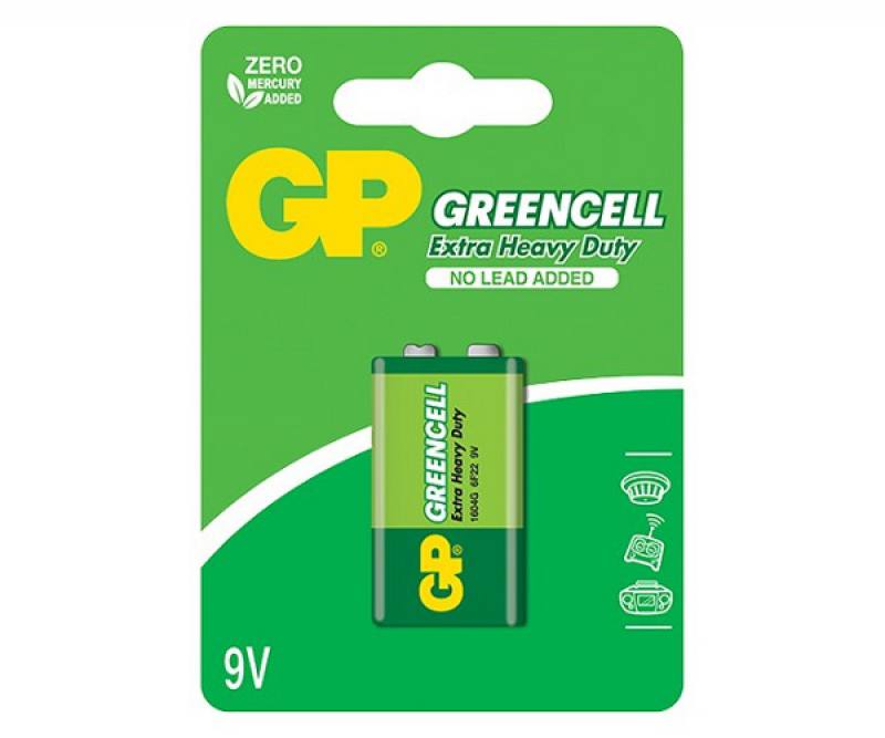 BATERIA GP 9V GREENCELL