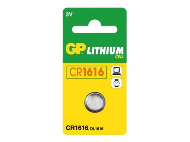 BATERIA LITHIUM GP CR1616, C5, CELL 3V