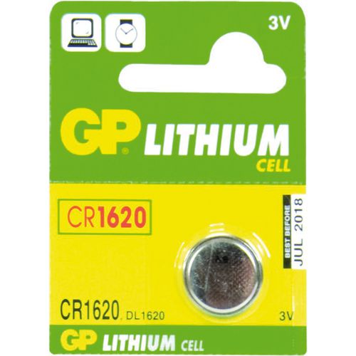 BATERIA LITHIUM GP CR1620, C5, CELL 3V
