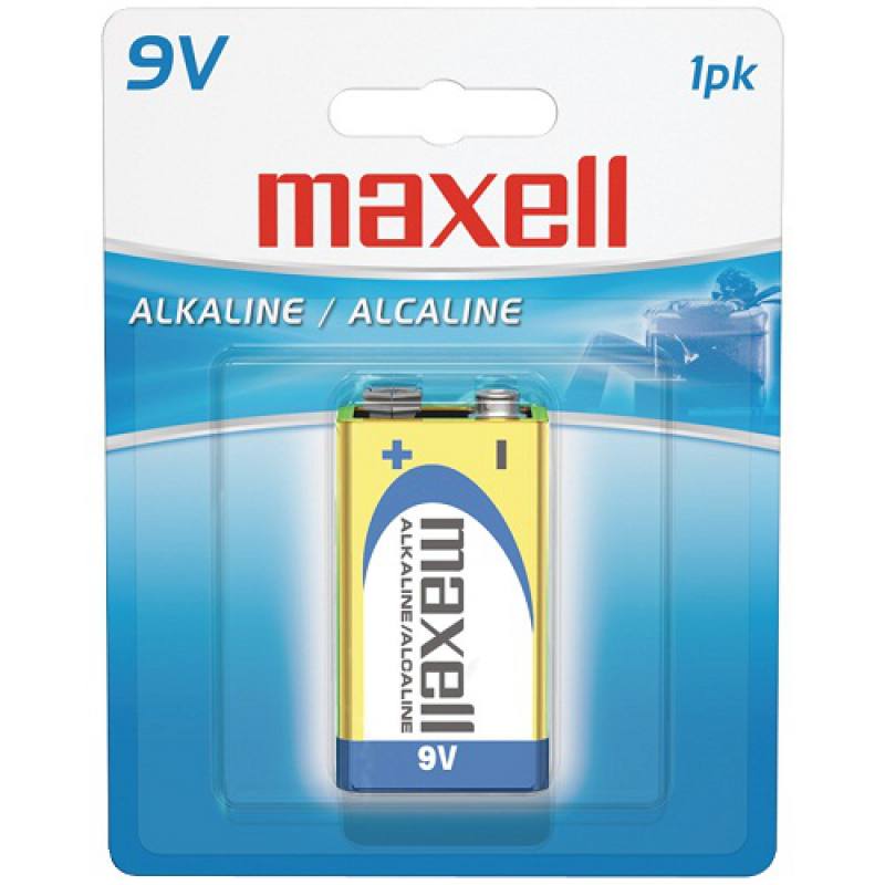 BATERIA 9V MAXELL ALCALINA , 6LF22-1BP (721110)