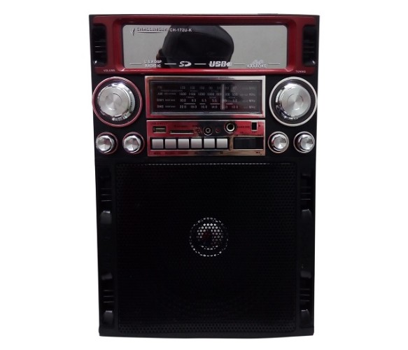 Sistema de Bocina CHALLENGER CH-172U FM/AM Radio, USB,SD Music Player, Bluetooth, Remote control, Wireless Microphone.Ba