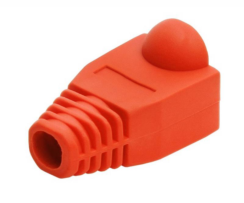 BOTAS LANPRO PARA CONECTORES RJ45 CAT5 O CAT6 Color Rojo