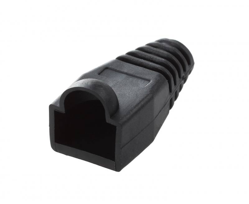BOTAS T-VISION PARA CONECTORES RJ45 CAT5 O CAT6 Color Negro