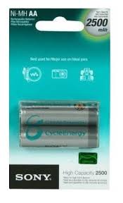 BATERÍA RECARGABLE SONY AA 2500mah