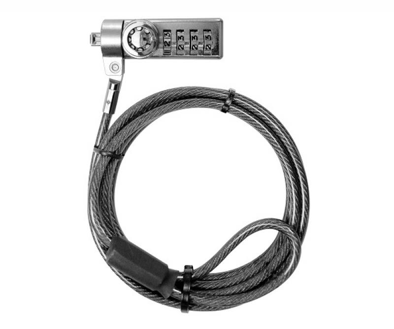 Candado KLIP Bolt IV con combinación y llave para portátil KSD-345 200CM/2M