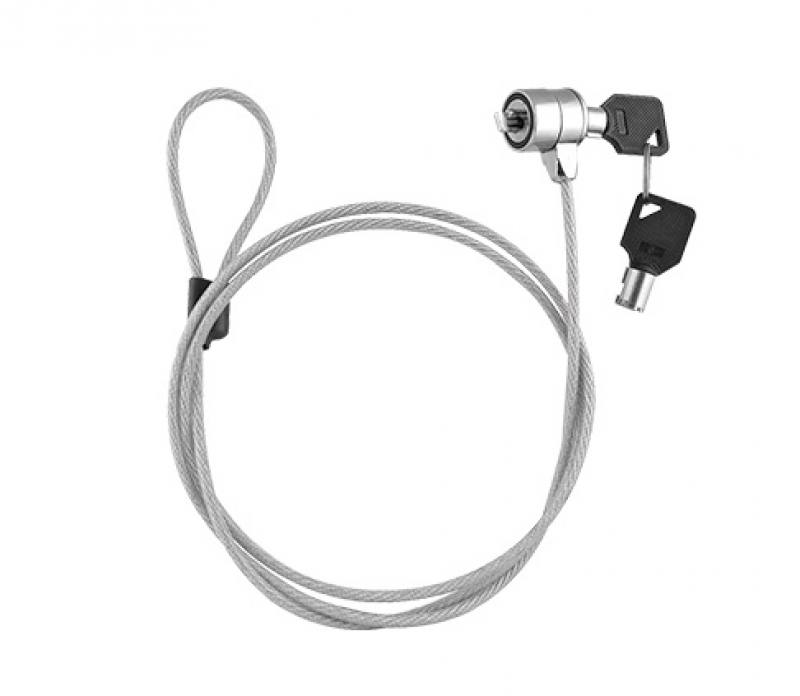 Candado de seguridad XTECH XTA-111, para portatil, longitud de 1.8 Metros, con llave