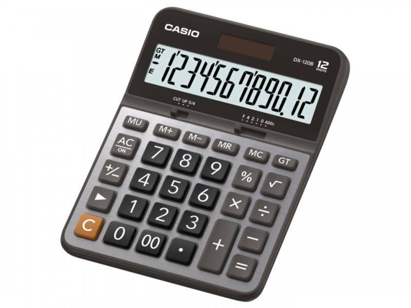 Calculadora de Escritorio Casio DX-120B de 12 digitos Margen Utilidad