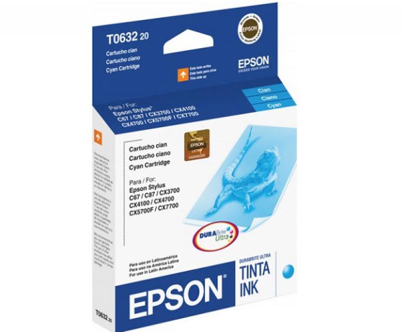 CARTUCHO DE TINTA EPSON (T063220) CYAN PARA C67 / CX3700