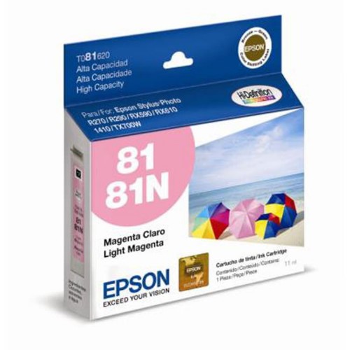 CARTUCHO DE TINTA EPSON (T081620) MAGENTA CLARO PARA R290/R270/RX590/RX610/T50/ TX700W / 1410/ 1430W