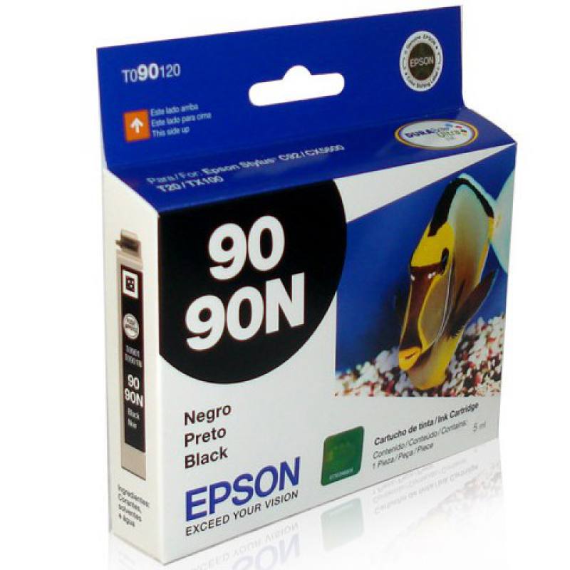 CARTUCHO DE TINTA EPSON NO.90 (T090120) NEGRO PARA C92 / CX5600 / T20/T21/TX100/TX110