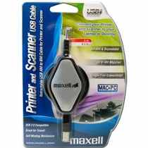 CABLE USB 348036-IMPRESORA, 1.5M, RETRACTABLE