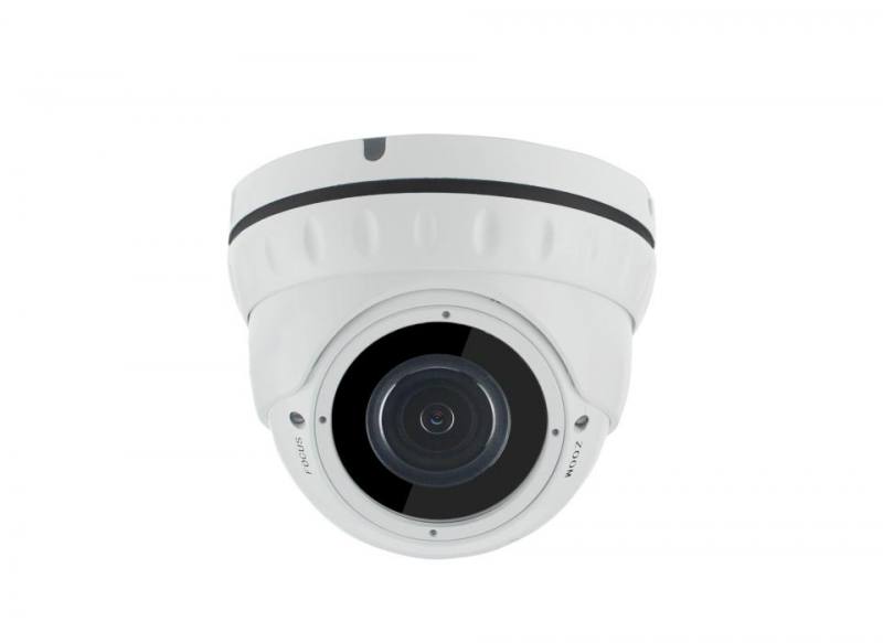 Camara Domo Hibrida T-VISION, 1/2.8" SONY Starvis CMOS, 4EN1, 5MP 2592x1944, IR 30m, OSD, 2.8-12mm, Metal