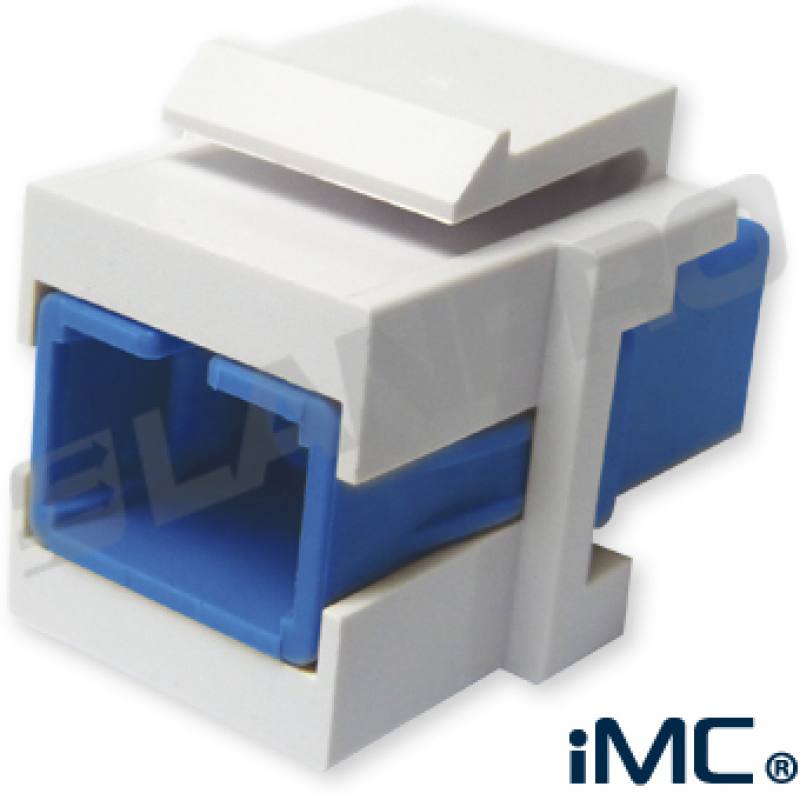 Jack Módulo de adaptador óptico monomodo iMC® 8000 SC Simplex Color blanco