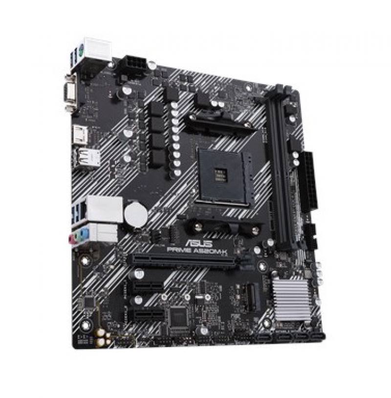 Tarjeta Madre ASUS PRIME A520M-K, AMD A520 AM4, DDR4 4600, soporte M.2, SATA 6Gbps, HDMI, D-Sub, RJ45, Micro ATX