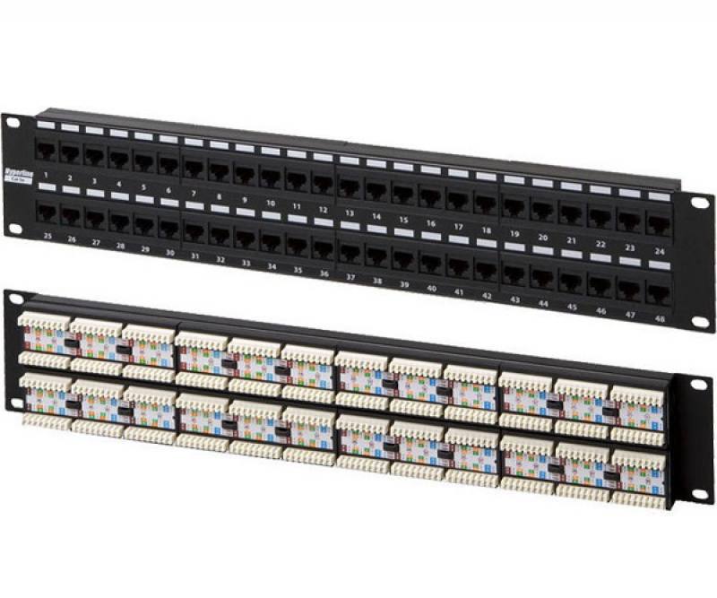 PATCH PANEL AMP CAT5E 48PORTS CON JACK - 2U