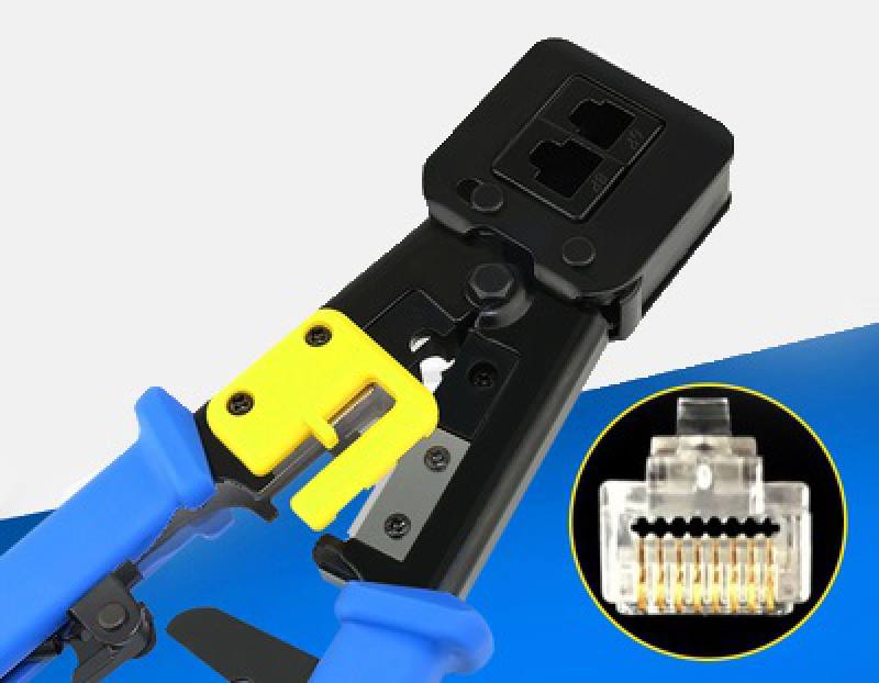 PINZA PARA ARMAR CABLE RJ45, 8P/6P, T-VISION WDT-268R