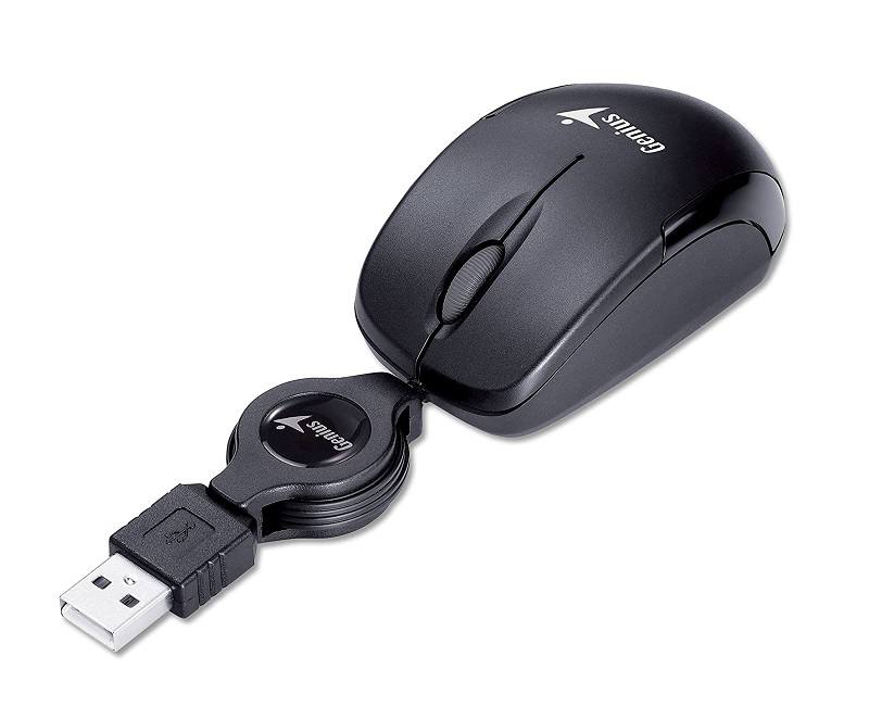 Raton Genius Micro Traveler V2, Optico, 1200dpi, conexión USB, color negro
