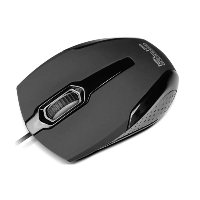 Ratón Klip Xtreme Galet KMO-120BK, Sensor óptico de 1000dpi, conexión USB, color negro