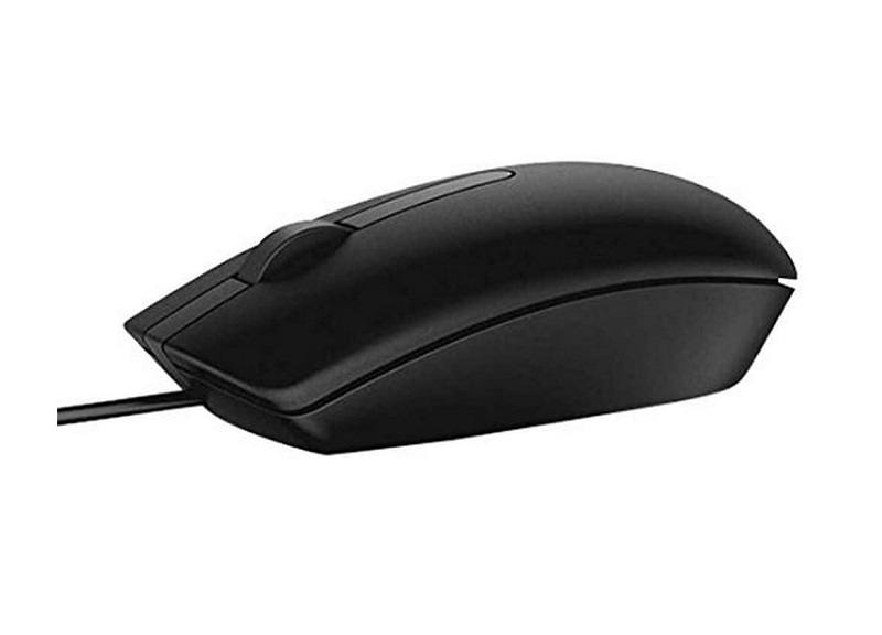 Raton Dell MS116, Conexión USB, color negro, MS116