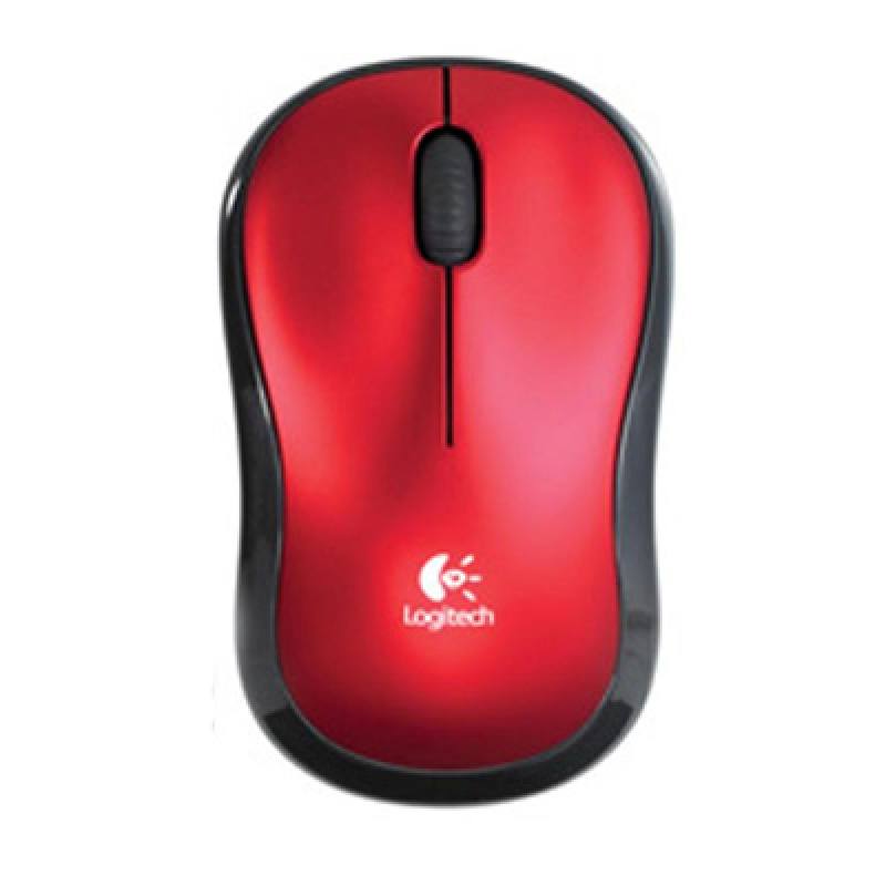 RATON INALAMBRICO LOGITECH M185 ROJO