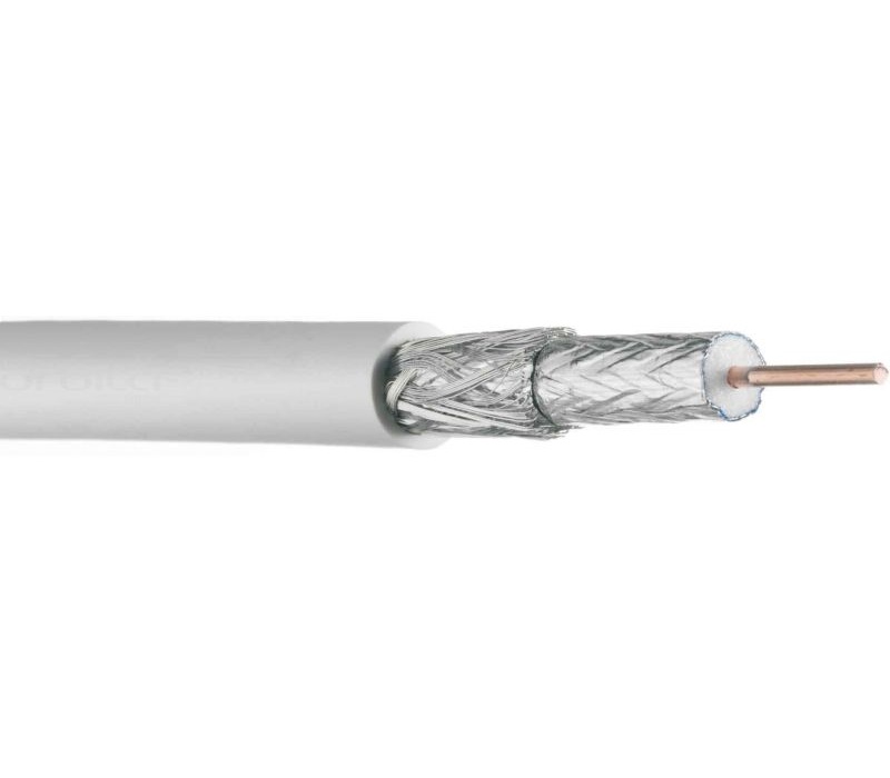 CABLE COAXIAL RG6 BLANCO,100 METROS ROLLO