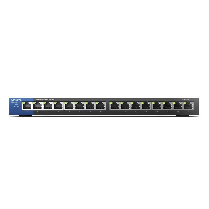 Switch LINKSYS LGS116, 16 puertos Gigabit Ethernet 10/100/1000