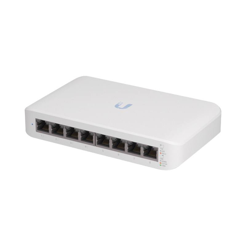 Switch Ubiquiti UniFi Lite 8 Puertos, 4x PoE, 52W, Administrable