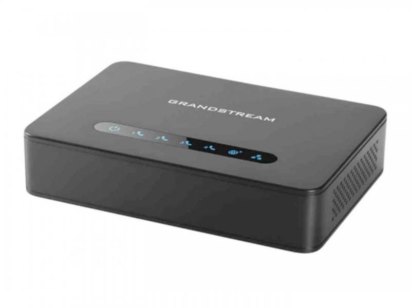 ATAs para centrales IP GRANDSTREAM HT814, Soporta 2 cuentas SIP, Conferencia voz de 3 vías, 4 puertos FXS