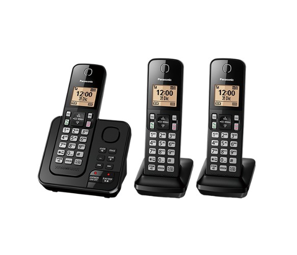 TELEFONO INALAMBRICO PANASONIC DECT/ 3 AURICULARES / ALTAVOZ / KX-TGC363LAB