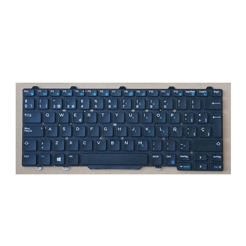 Teclado para Laptop Dell Latitude 5480 5488 7480 7490, sin marco, Español