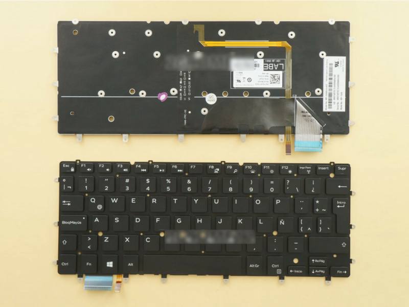 Teclado para Dell XPS 13 9343 9350 9360 Retroiluminado Español