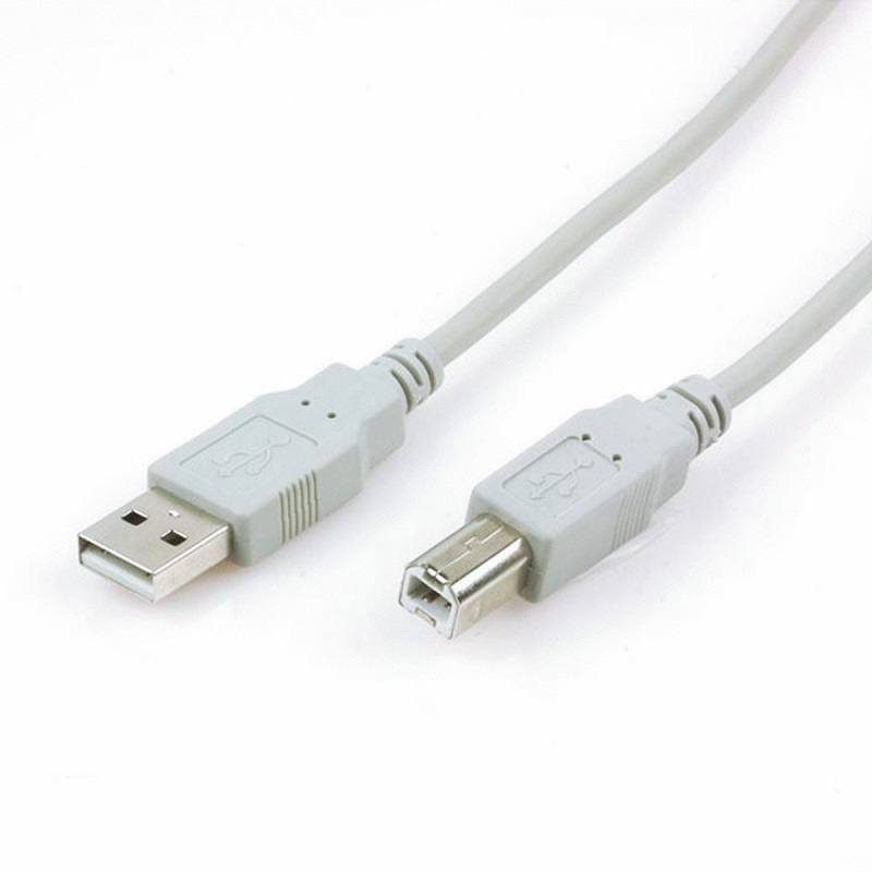 Cable USB 2.0 A+B para impresora de 1.8 metros, 480MBPS , 30AWG, Blanco