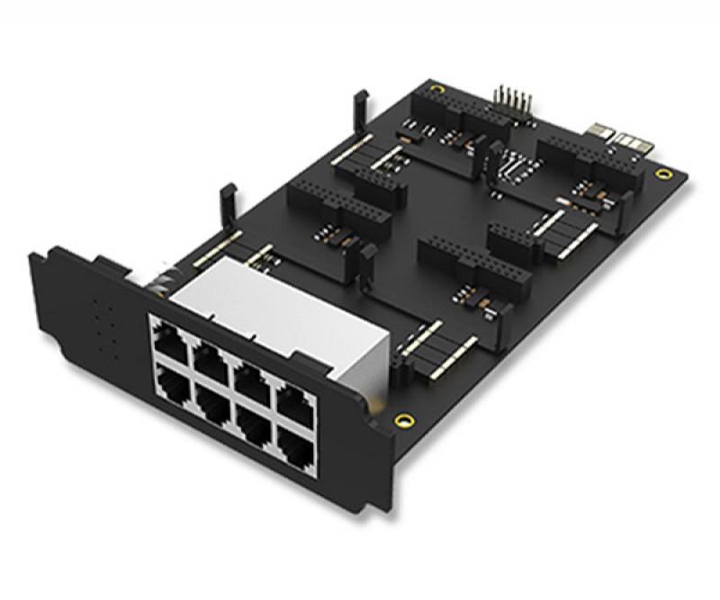 Modulo de tarjeta EX08 Yeastar de expansion con 8 puertos RJ11 para S100 y S300